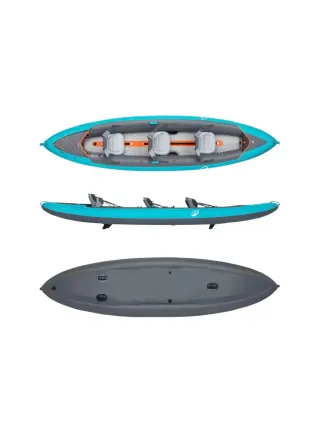 Kayak hinchable 3 personas + accesorios