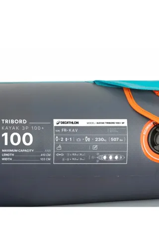 Kayak hinchable 3 personas + accesorios