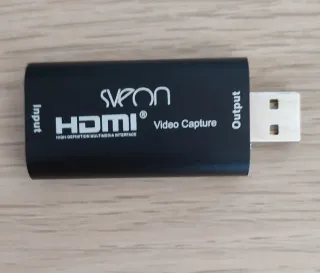 Capturadora Video HDMI a USB Sveon Negra