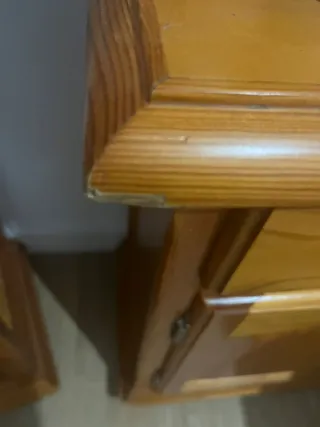 Mueble comedor madera y cristal