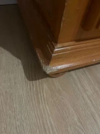 Mueble comedor madera y cristal