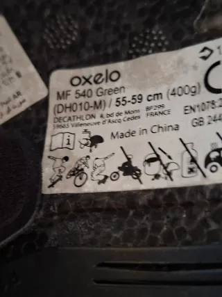 Casco verde Oxelo MF540 para patinar