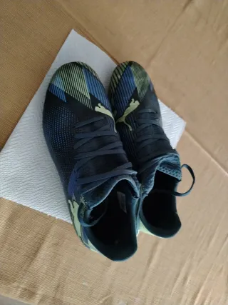 Zapatillas Puma Fútbol Azul/Verde