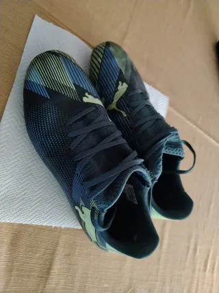 Zapatillas Puma Fútbol Azul/Verde