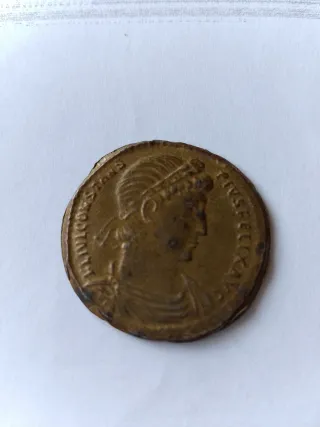 Moneta antica Costantino bronzo