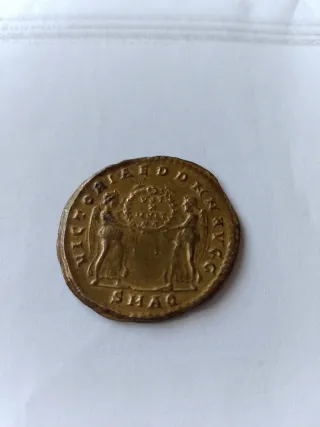 Moneta antica Costantino bronzo