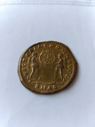 Moneta antica Costantino bronzo