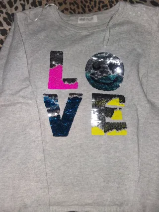 Maglione H&M 9/10 anni con paillettes
