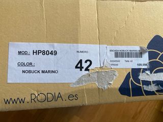 Zapatos vestir piel azul hombre talla 42 Rodia