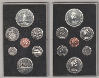 Canada Serie Divisionale 1977 Proof Argento