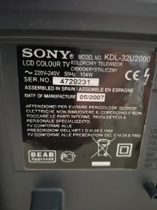 Televisor Sony Bravia Gris/Plata