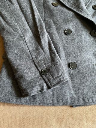 Chaqueta Massimo Dutti Lana Talla 38 Gris