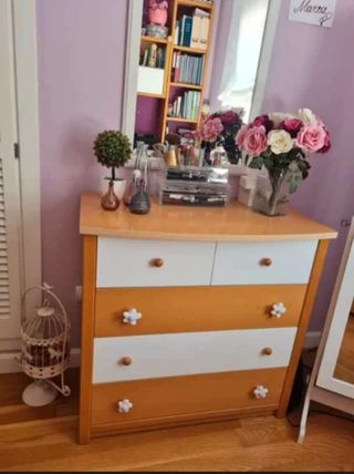 Dormitorio juvenil litera con cajones