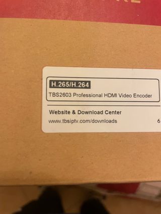 Encoder Professionale TBS 2603 HD H.264/H.265