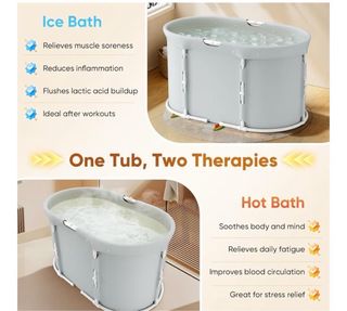 Bañera Portátil Plegable Baño Caliente