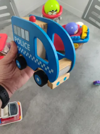 Lote Juguetes Camión Bomberos Policía Barco