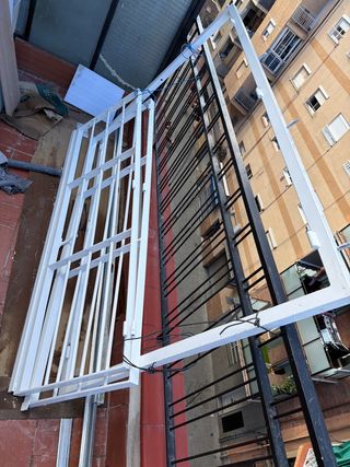 Rejas de seguridad blancas nuevas 1,80x1,25