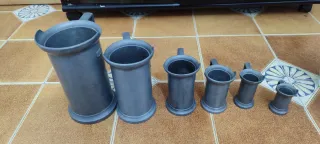 Kit 6 Boccali in Peltro 95%