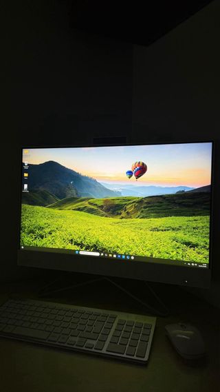 Ordenador sobremesa HP Plata y Blanco