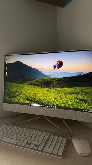 Ordenador sobremesa HP Plata y Blanco