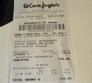 Zapatillas Adidas Ultraboost 5 Running Talla 44