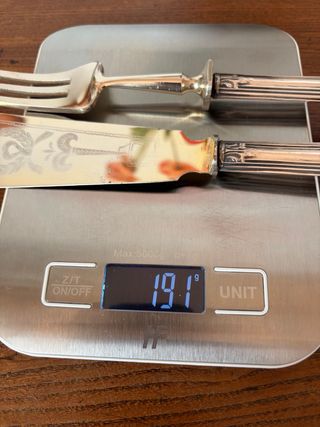 Set posate da portata Argento 800