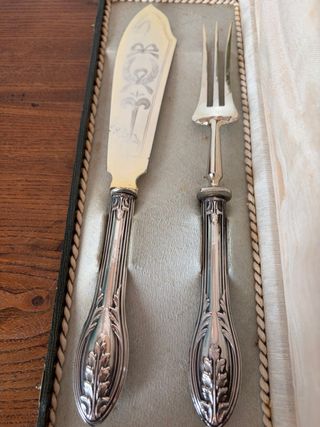 Set posate da portata Argento 800