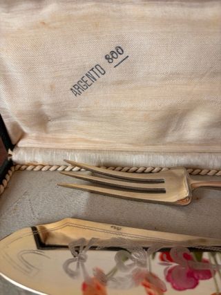 Set posate da portata Argento 800