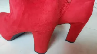 Botines fuxia de piel