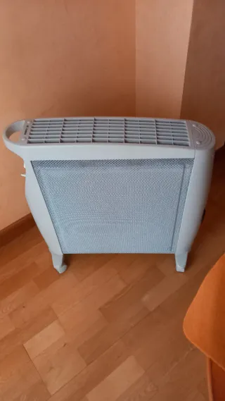 Radiador eléctrico gris claro