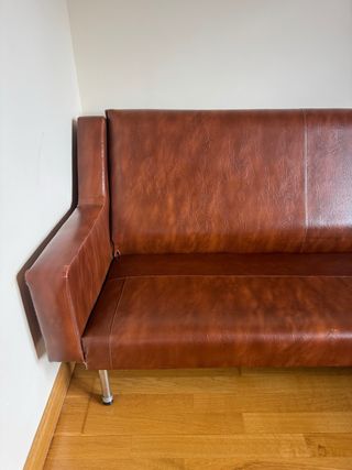 Sofá Vintage Piel Marrón