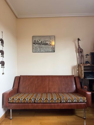 Sofá Vintage Piel Marrón