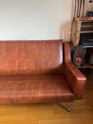 Sofá Vintage Piel Marrón