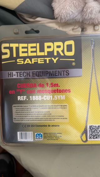 Cuerda de seguridad Steelpro 1.5m