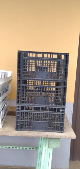 Barquillas de plástico apilables