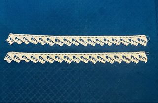 Set pizzo uncinetto bianco