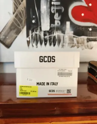 Espadrillas GCDS Nere e Arancioni