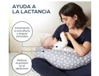 Cojín Lactancia Embarazo 2 en 1 Corazones