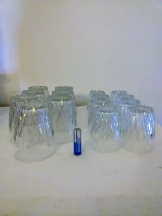 Lotto 16 Bicchieri di Cristallo Incisione