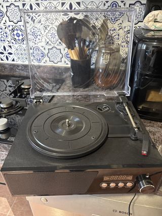 Tocadiscos Negro
