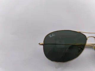 Gafas Ray-Ban Aviador Doradas Lente Verde