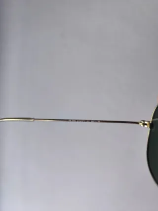 Gafas Ray-Ban Aviador Doradas Lente Verde