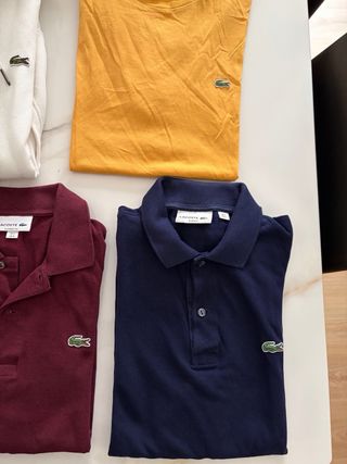 Lote Ropa Lacoste: 2 Polos, 2 Sudaderas, 1 Camiset