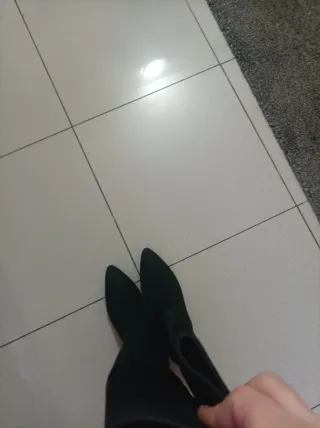 Botas altas Uterqüe piel vuelta talla 36