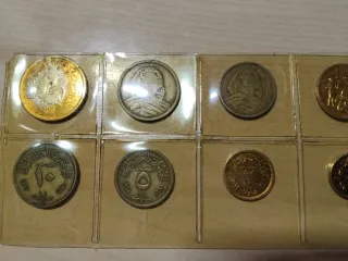 Lote de 10 monedas de Egipto