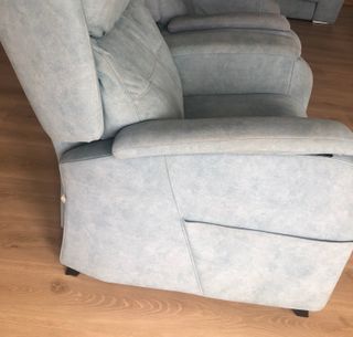 Conjunto 2 Sillones Relax Tela Azul turquesa