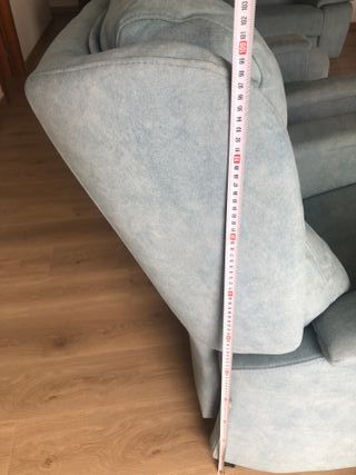 Conjunto 2 Sillones Relax Tela Azul turquesa