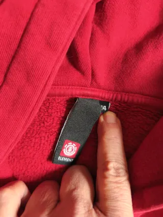 Sudadera Element Niño Roja