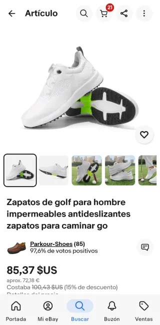 Zapatos de golf profesionales para hombre impermea