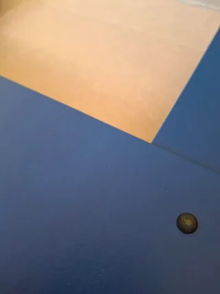 4 Carpetas Archivadoras Azul Grandes nuevas